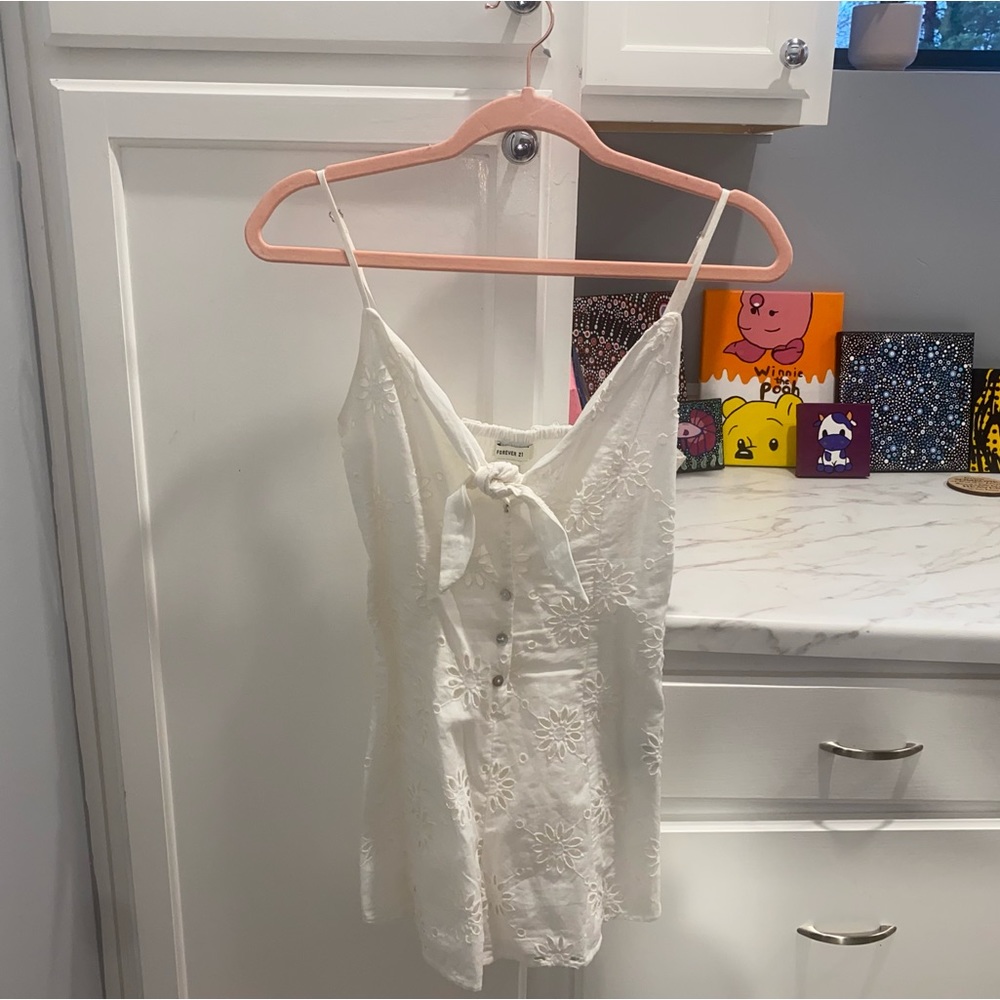 White Floral Romper! :)